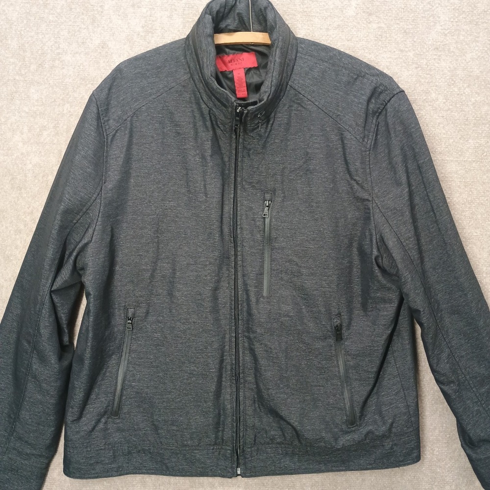 Alfani Slim Fit Full Zip Soft Shell Jacket Mens XL XLARGE w/ Hood